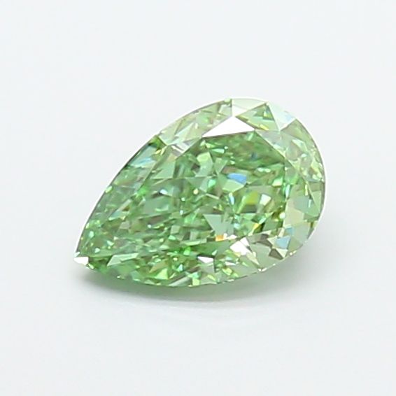 Pear Fancy Vivid Green Lab-grown Diamond 1.11ct VS1 loose diamond