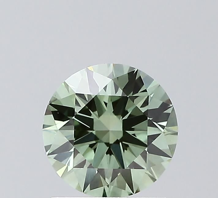 Round Fancy Vivid Green Lab-grown Diamond 1.09ct VVS2 loose diamond