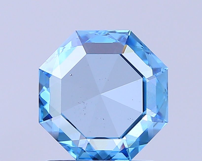 Octagonal Fancy Vivid Blue Lab-grown Diamond 1.28ct VS1 loose diamond