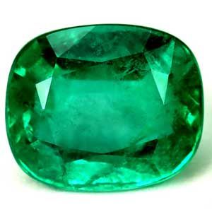 Cushion Green Emerald 3.59ct loose gemstone