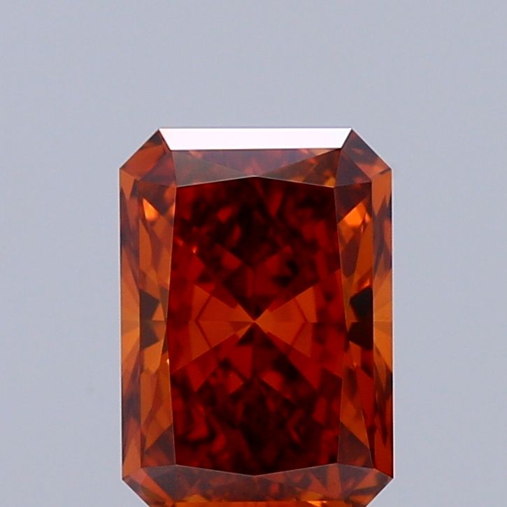Radiant Fancy Vivid Orange Lab-grown Diamond 1.02ct VVS2 loose diamond