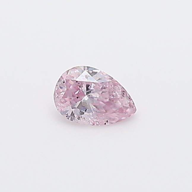 Pear Fancy Purple Pink Natural Diamond 0.11ct loose diamond