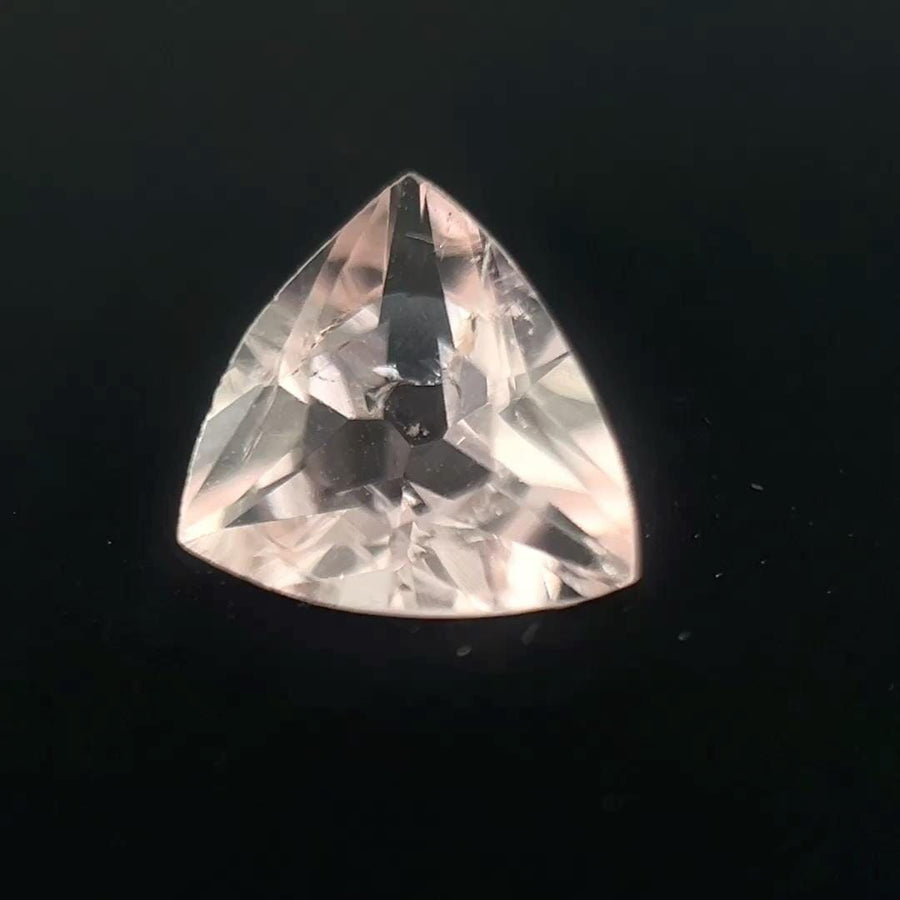 Trilliant Pink Morganite 0.7ct loose gemstone