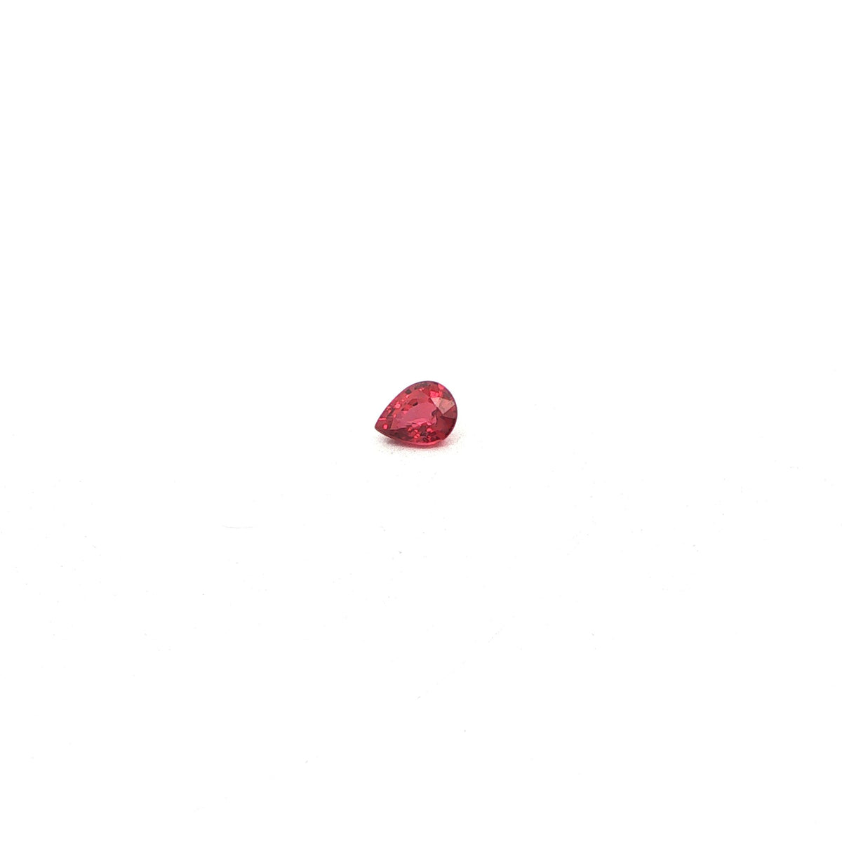 Pear Red Ruby 0.39ct loose gemstone