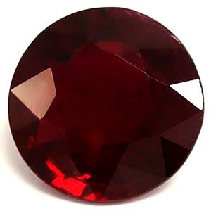 Round Red Ruby 0.98ct loose gemstone
