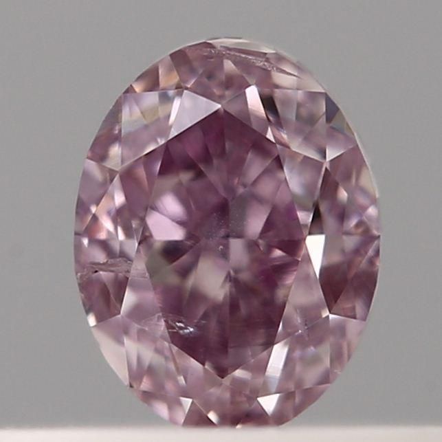 Oval Fancy Pink Purple Natural Diamond 0.21ct I1 loose diamond