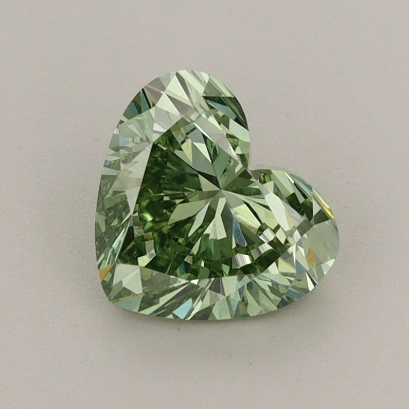 Heart Fancy Vivid Green Lab-grown Diamond 1.32ct VS1 loose diamond