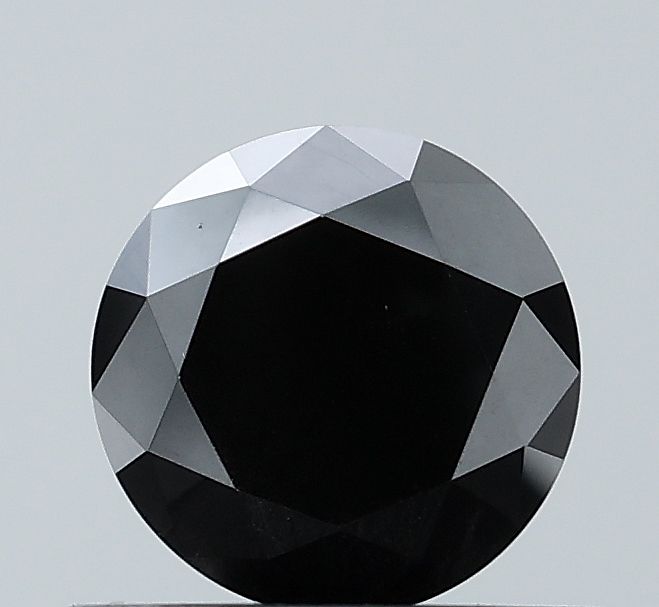 Round Black Natural Diamond 0.93ct VVS2 loose diamond