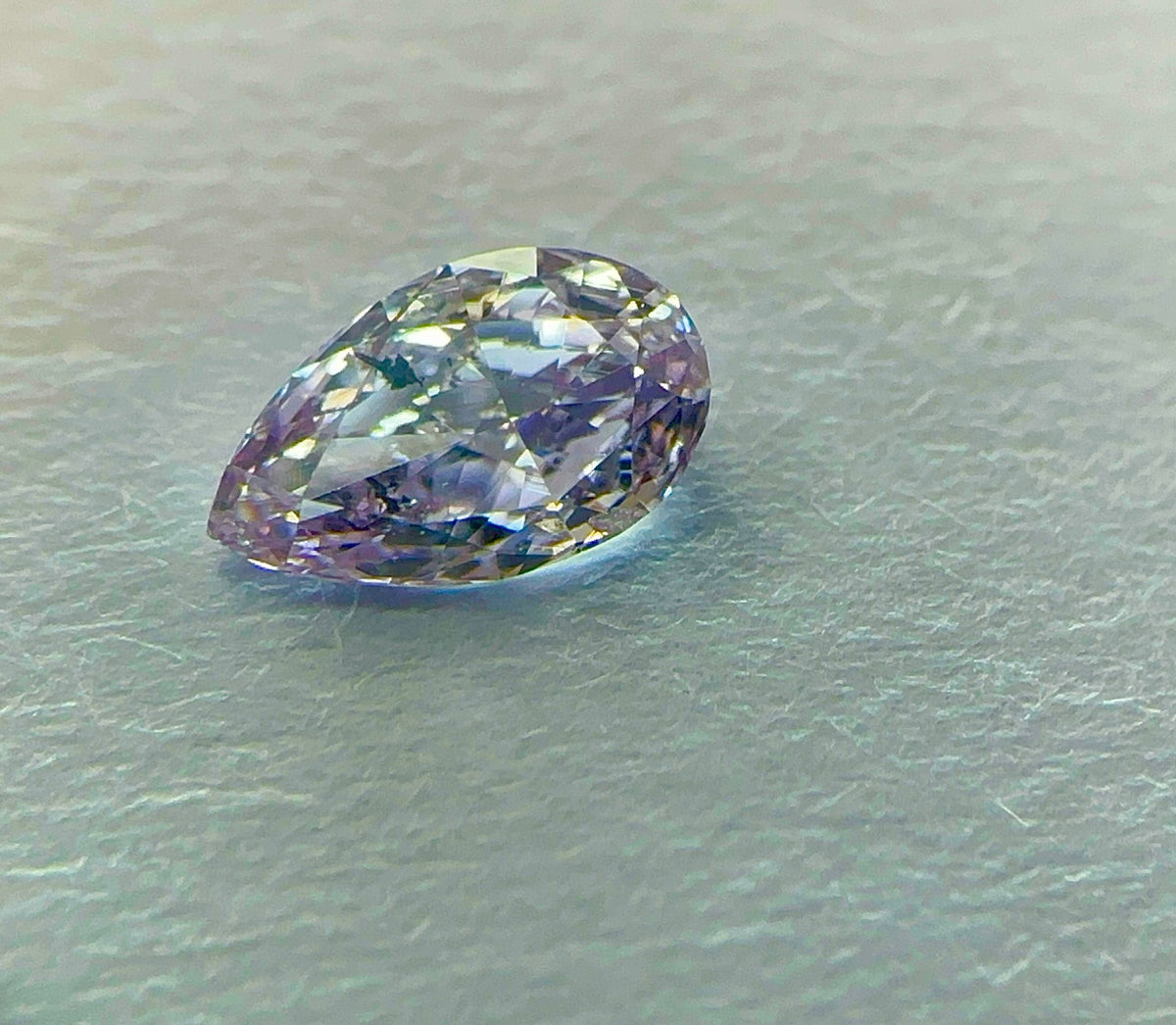 Pear Fancy Grayish Pink Purple Natural Diamond 0.23ct I1 loose diamond