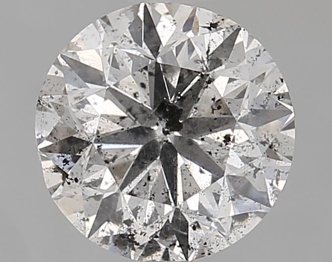 Round Fancy Light Gray Natural Diamond 1ct I3 loose diamond