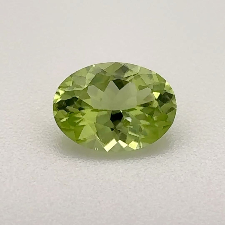 Oval Green Peridot 0.745ct loose gemstone