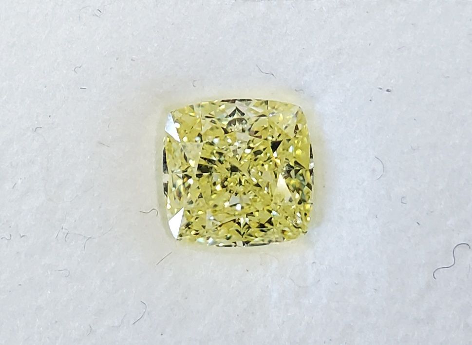 Princess Fancy Yellow Natural Diamond 1.32ct VS2 loose diamond