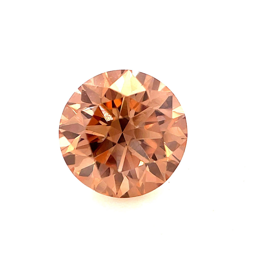Round Fancy Champagne Natural Diamond 1.02ct VS1 loose diamond