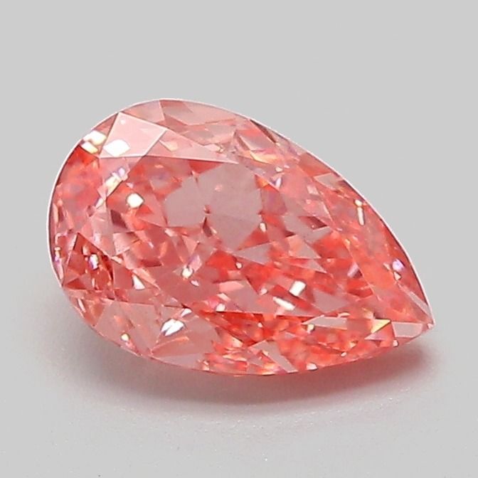 Pear Fancy Vivid Pink Lab-grown Diamond 1.07ct VS1 loose diamond