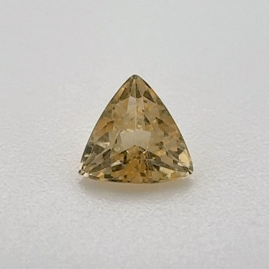 Trilliant Yellow Topaz 0.465ct loose gemstone
