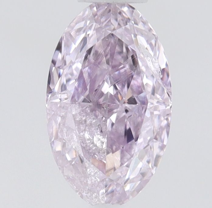 Oval Fancy Pinkish Purple Natural Diamond 0.3ct I2 loose diamond