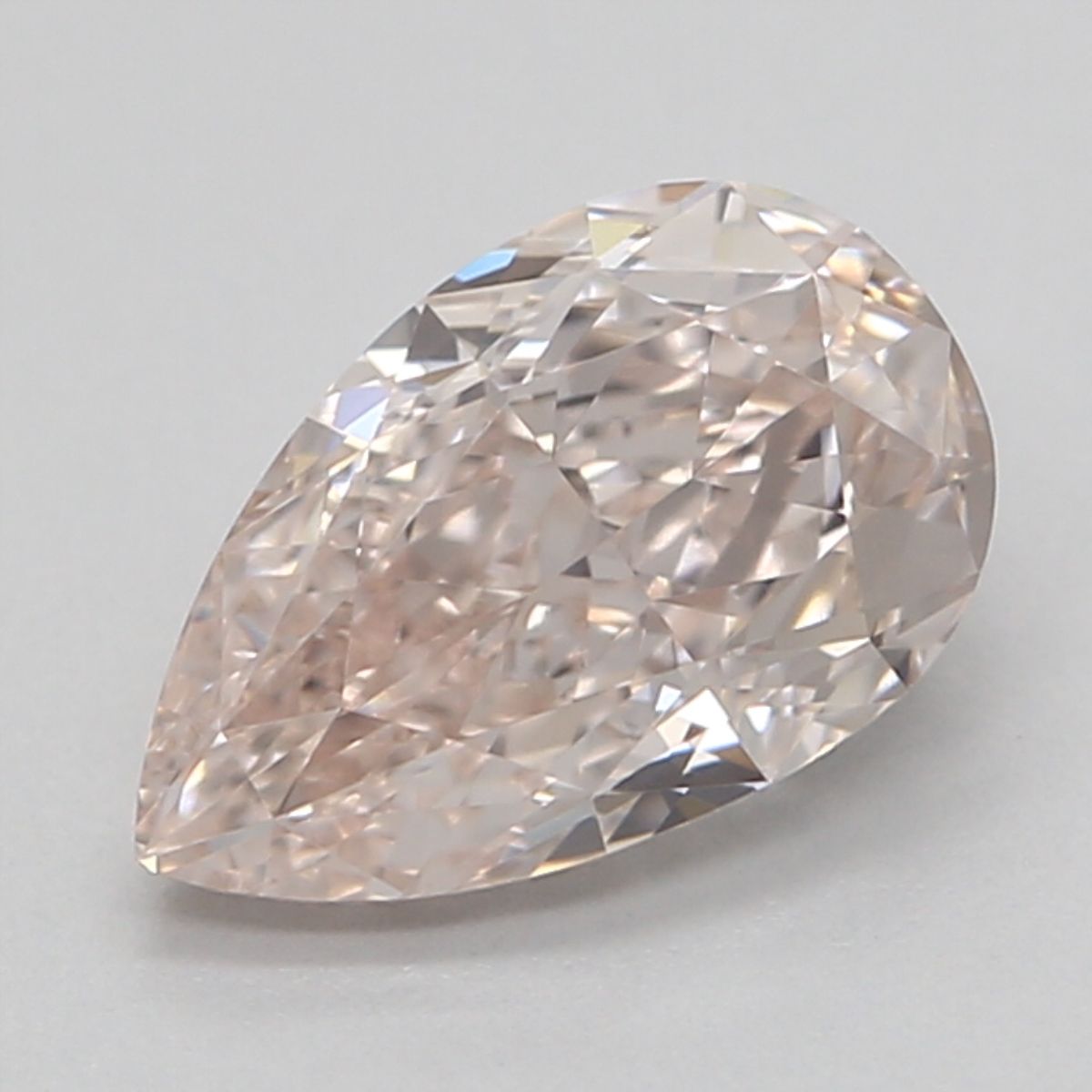 Pear Light Brown Pink Natural Diamond 0.81ct IF loose diamond