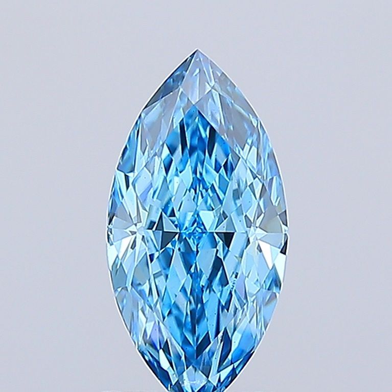 Marquise Fancy Vivid Blue Lab-grown Diamond 1.58ct VS1 loose diamond