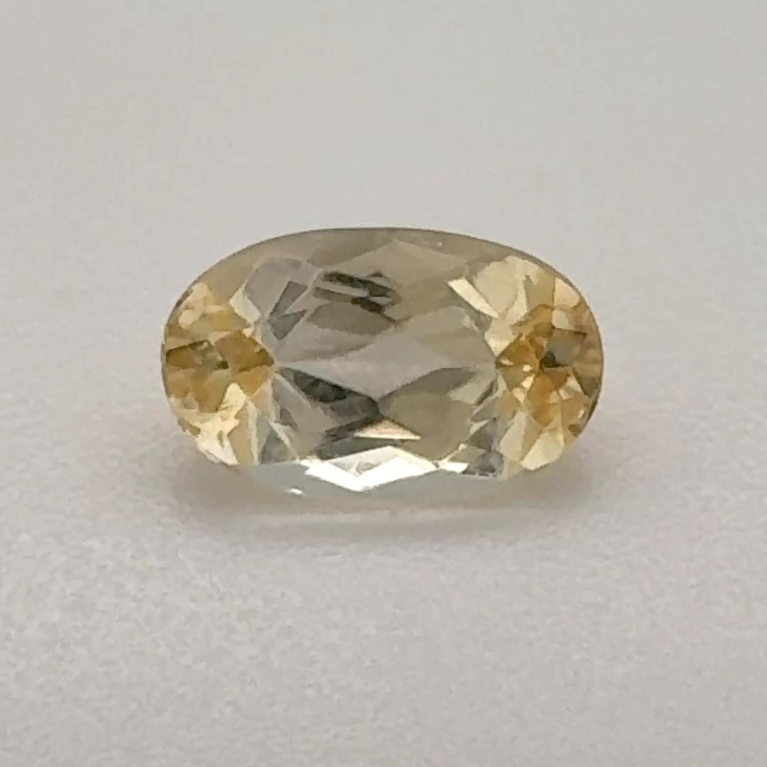 Oval Yellow Topaz 0.71ct loose gemstone