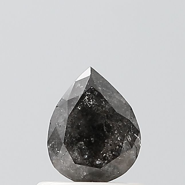 Pear Salt And Pepper Natural Diamond 0.76ct VS2 loose diamond