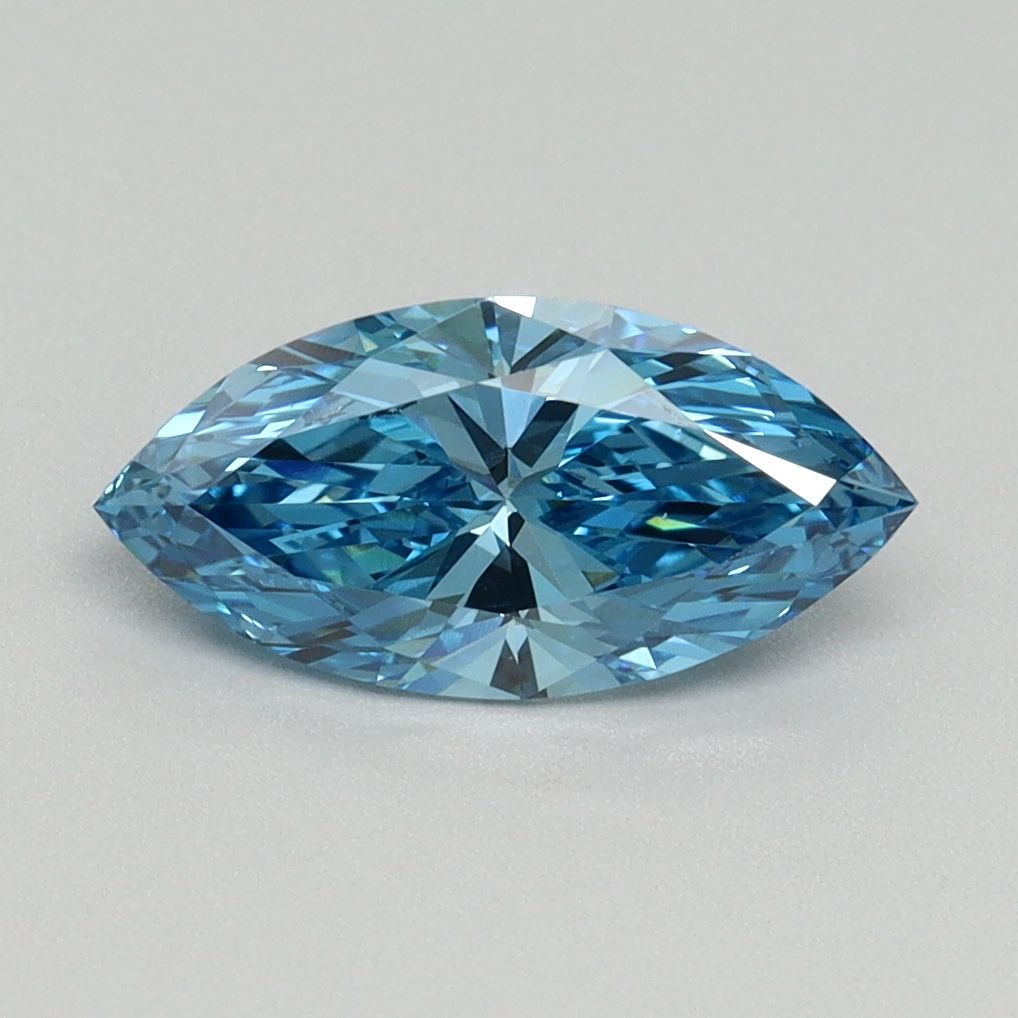 Marquise Fancy Vivid Blue Lab-grown Diamond 1.13ct VS1 loose diamond