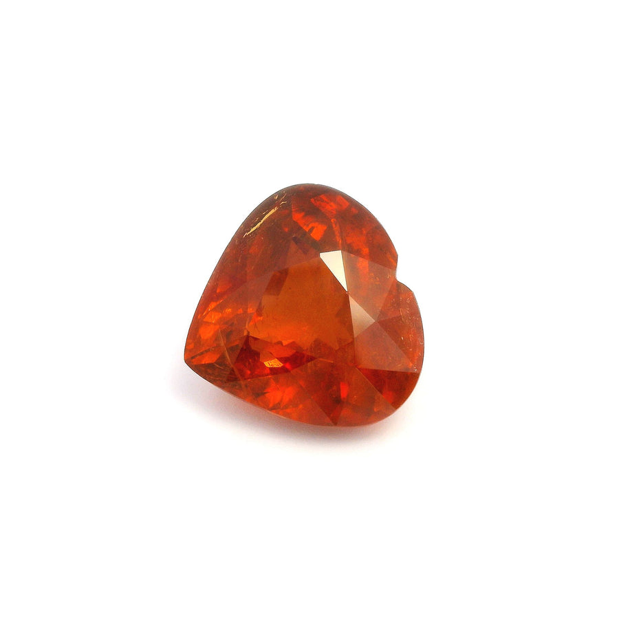 Heart Orange Garnet 17.71ct loose gemstone