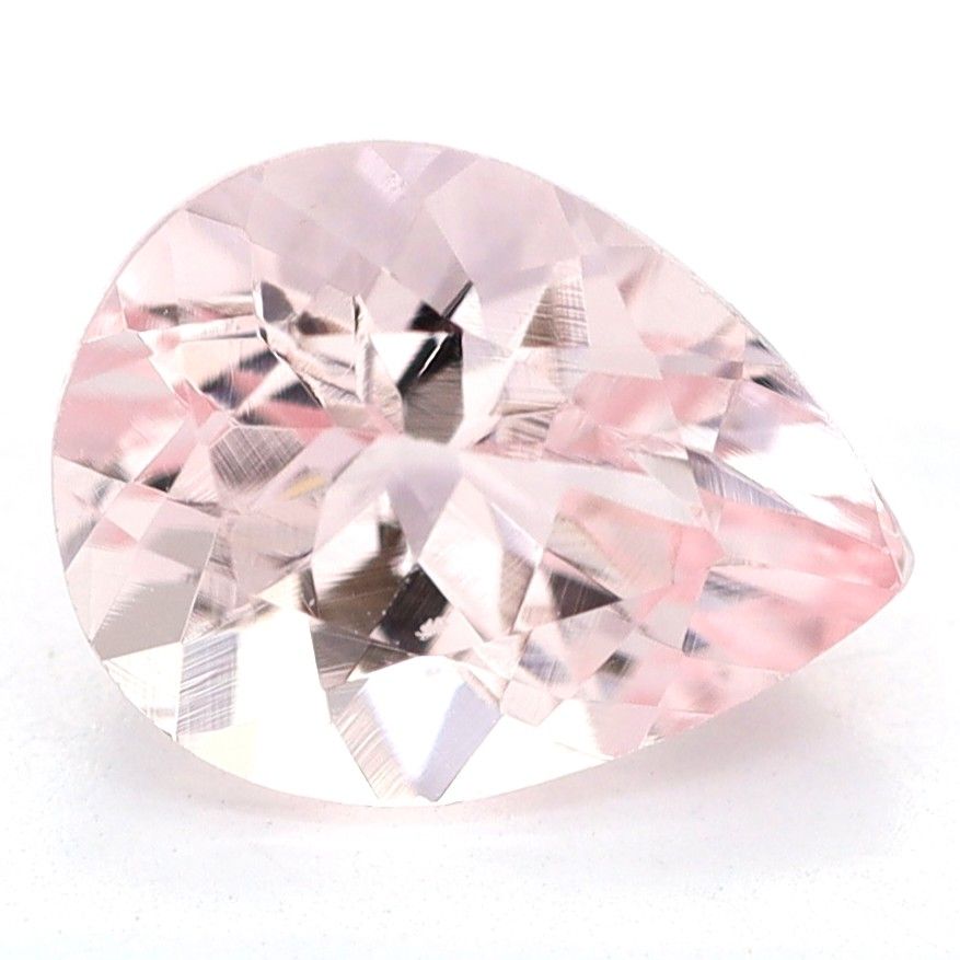 Pear Pink Morganite 1.07ct loose gemstone