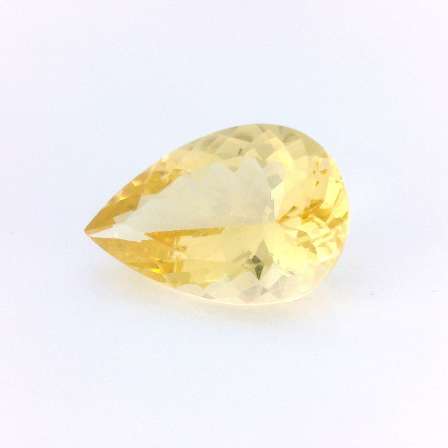 Pear Yellow Heliodor 5.27ct loose gemstone