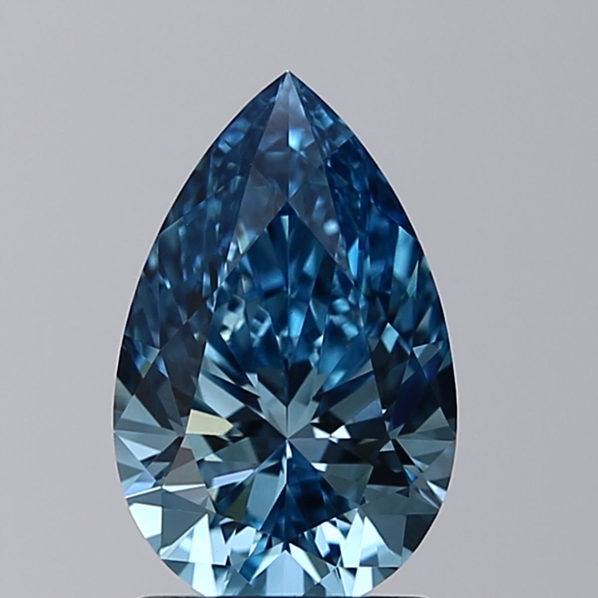 Pear Fancy Intense Blue Lab-grown Diamond 1.5ct VS1 loose diamond
