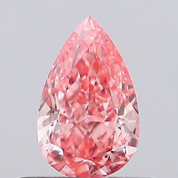 Pear Fancy Vivid Pink Lab-grown Diamond 0.25ct VS1 loose diamond