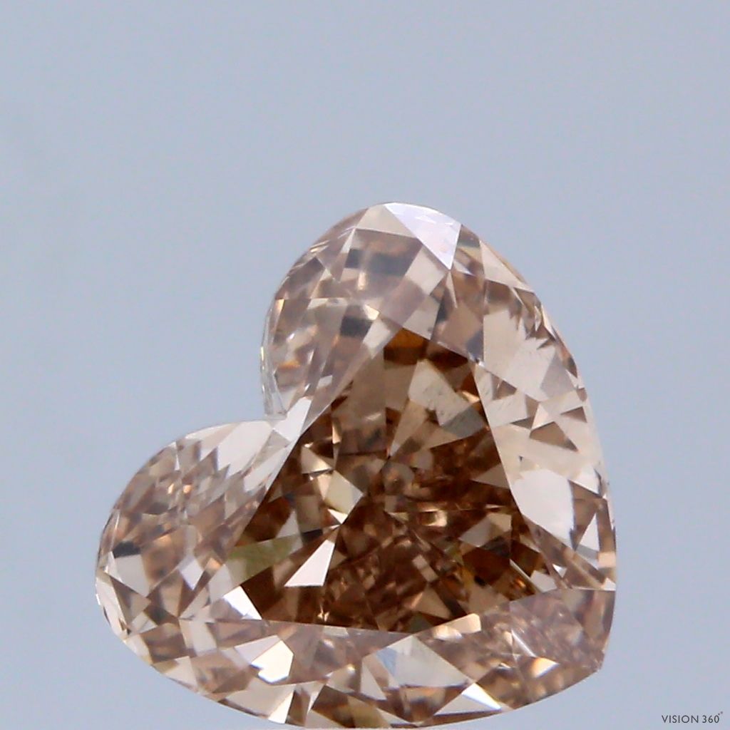 Heart Fancy Brown Lab-grown Diamond 2.53ct VS2 loose diamond