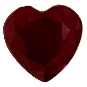 Heart Red Ruby 1.87ct loose gemstone