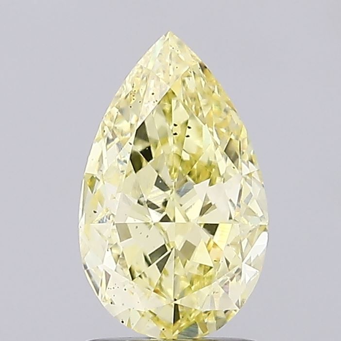 Pear Fancy Yellow Lab-grown Diamond 2.11ct VS2 loose diamond