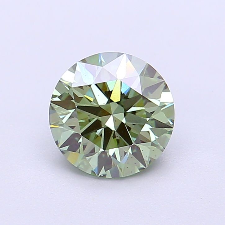 Round Fancy Vivid Green Lab-grown Diamond 1.29ct VS2 loose diamond