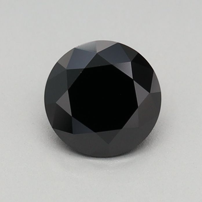 Round Fancy Black Lab-grown Diamond 0.41ct loose diamond