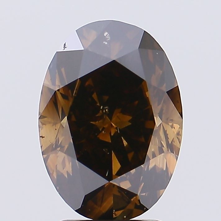 Oval Fancy Brown Natural Diamond 3.08ct SI2 loose diamond