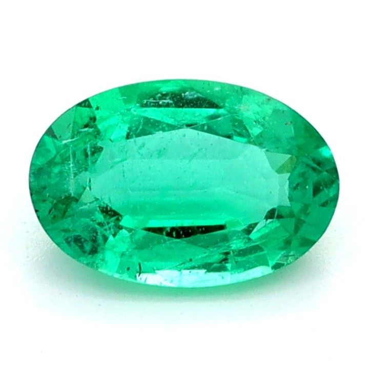 Oval Green Emerald 0.39ct loose gemstone