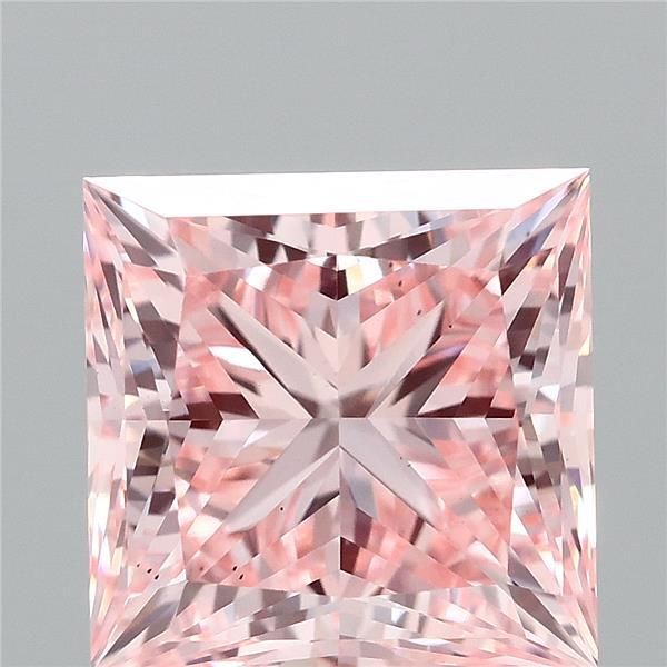 Princess Fancy Intense Pink Lab-grown Diamond 2.54ct VS2 loose diamond