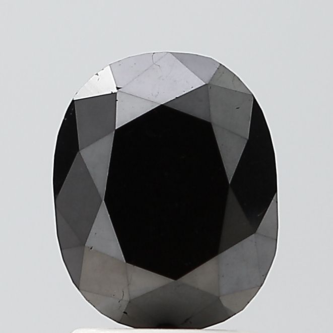 Oval Black Natural Diamond 1.75ct VS2 loose diamond
