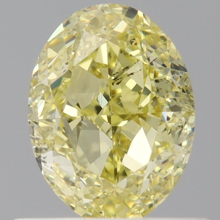 Oval Fancy Intense Yellow Natural Diamond 1ct SI2 loose diamond