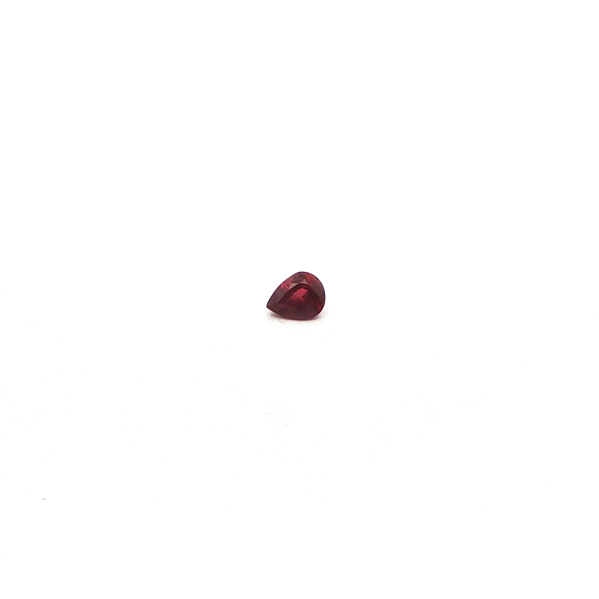Pear Red Ruby 0.4ct loose gemstone