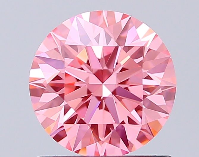 Round Fancy Vivid Pink Lab-grown Diamond 1.03ct VVS2 loose diamond