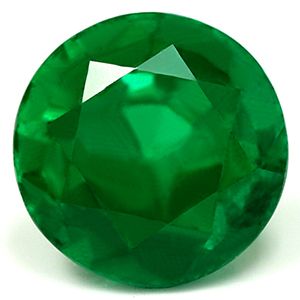 Round Green Emerald 1.32ct loose gemstone