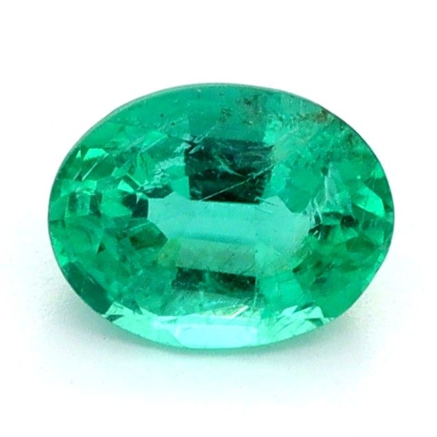 Oval Green Emerald 0.32ct loose gemstone
