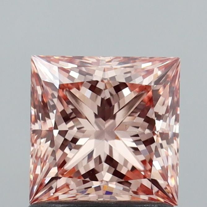 Princess Fancy Light Brown Lab-grown Diamond 1.18ct VS1 loose diamond