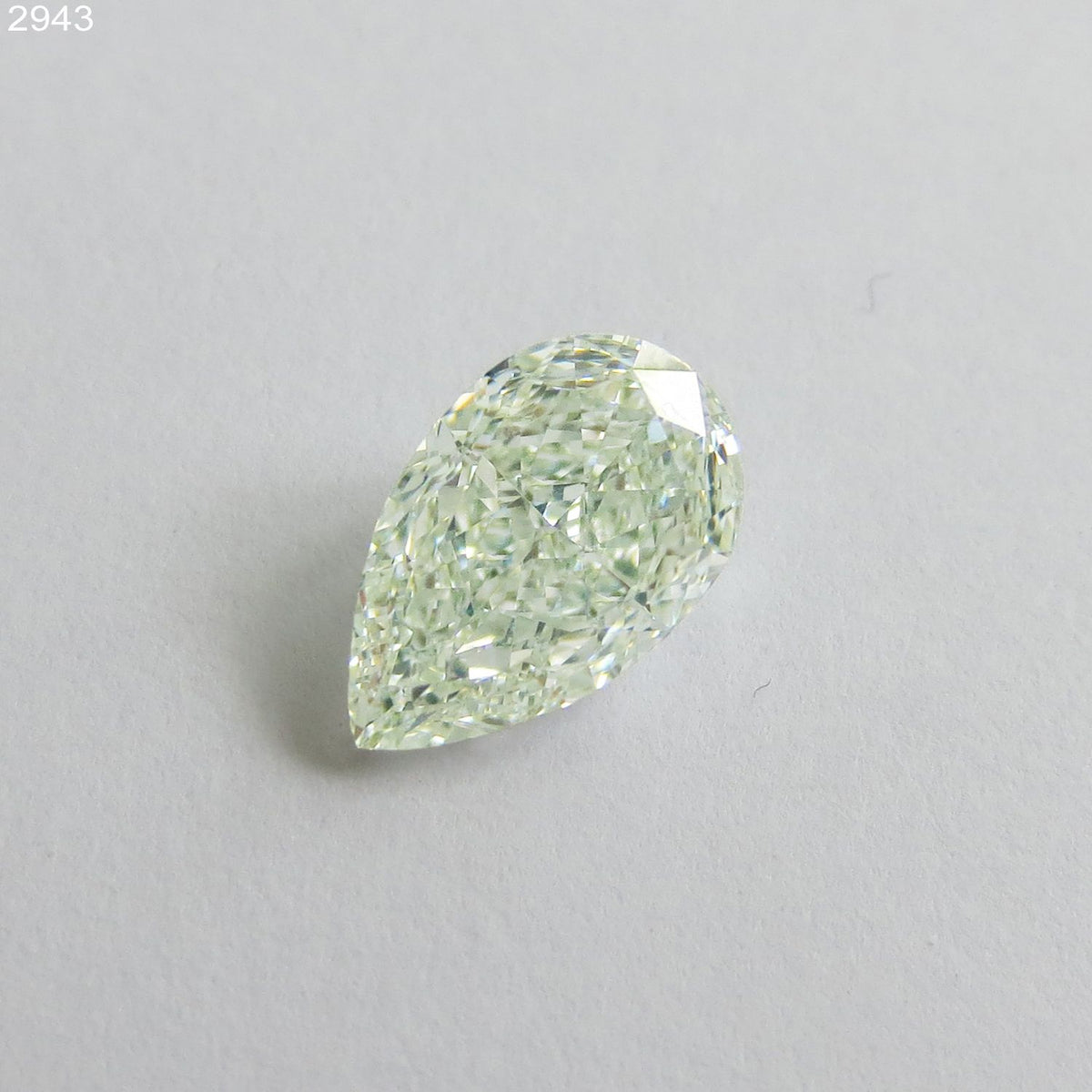 Pear Faint Green Natural Diamond 1.5ct VS1 loose diamond