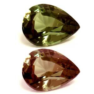 Pear Green Alexandrite 0.58ct loose gemstone