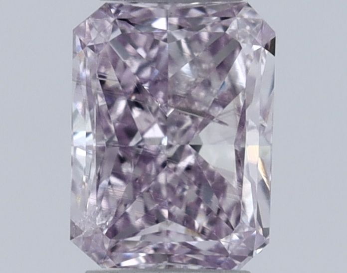 Radiant Fancy Pink Purple Natural Diamond 0.3ct I1 loose diamond