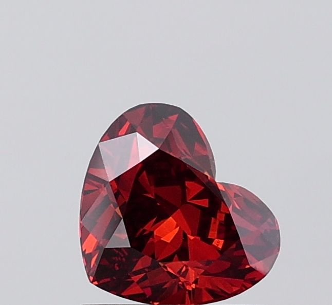 Heart Fancy Deep Orange Lab-grown Diamond 1.02ct VS1 loose diamond