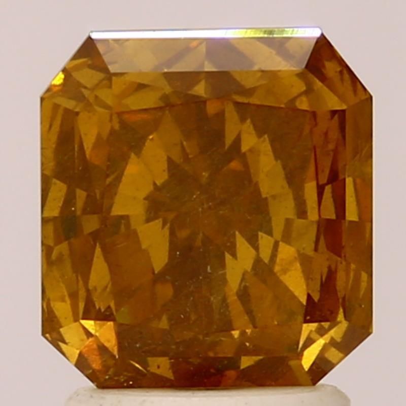 Radiant Fancy Deep Brownish Yellowish Orange Natural Diamond 1.52ct I1 loose diamond